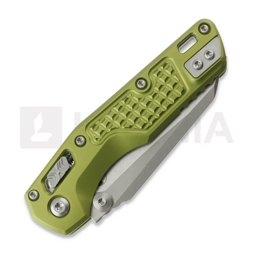 Navaja Microtech MSI Mini S/E Stonewash Frag Aluminum OD Green, full serrated 210M-12FROD