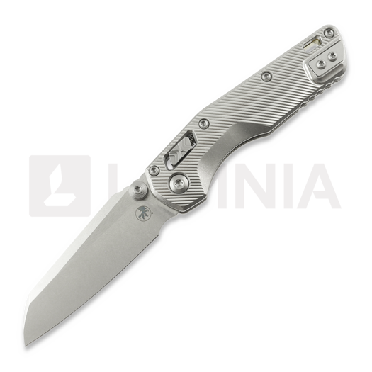 Microtech MSI Mini S/E Stonewash Standard Fluted Titanium sulankstomas peilis, bronze accents 210M-10FLMS2