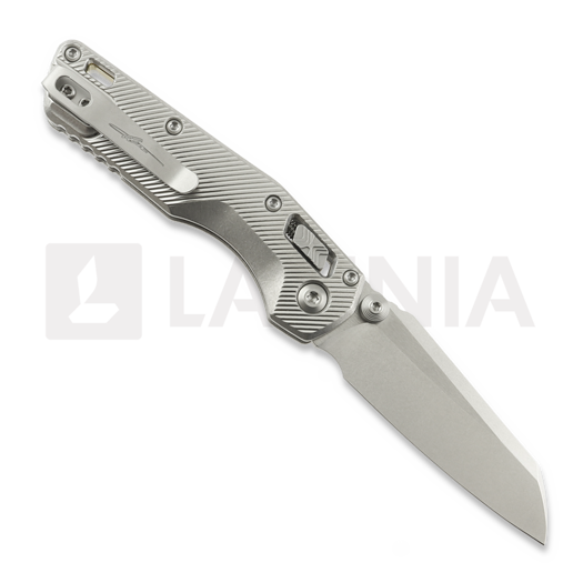 Microtech MSI Mini S/E Stonewash Standard Fluted Titanium sulankstomas peilis, bronze accents 210M-10FLMS2