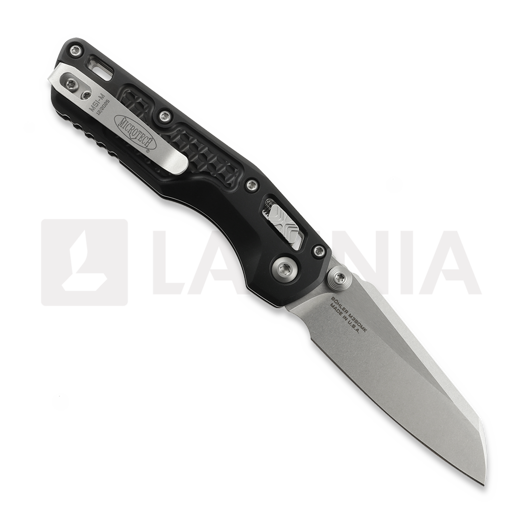 Liigendnuga Microtech MSI Mini S/E Stonewash Standard Frag, black 210M-10FR