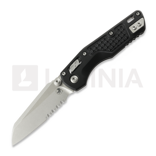 Складной нож Microtech MSI Mini S/E Stonewash Standard Frag, чёрный, серрейтор 210M-11FR