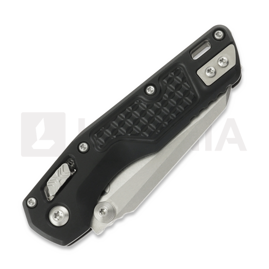Microtech MSI Mini S/E Stonewash Standard Frag foldekniv, black, full serrated 210M-12FR
