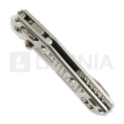 Couteau pliant Microtech MSI Mini S/E Stonewash Standard Frag Titanium, flamed accents 210M-10FRMS5