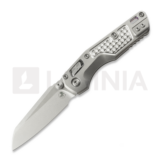 Microtech MSI Mini S/E Stonewash Standard Frag Titanium סכין מתקפלת, purple accents 210M-10FRMS4