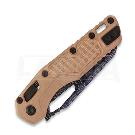 Microtech MSI Ram-Lok Coppermai Damascus kääntöveitsi, Frag Pattern Copper & Blue Ti 210-16FRMS2