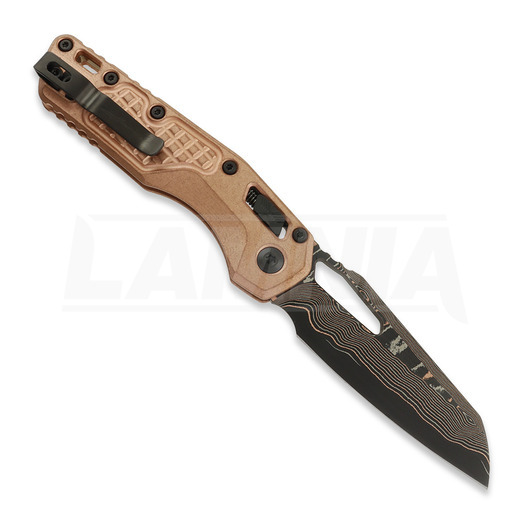 Coltello pieghevole Microtech MSI Ram-Lok Coppermai Damascus, Frag Pattern Copper & Bronze Ti 210-16FRMS1