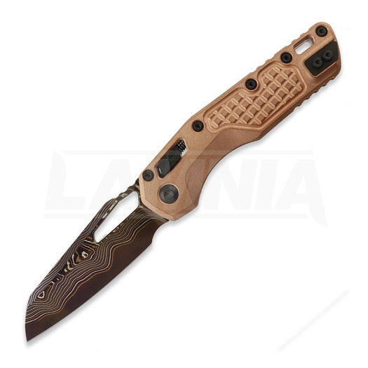 Zavírací nůž Microtech MSI Ram-Lok Coppermai Damascus, Frag Pattern Copper & Purple Ti 210-16FRMS3