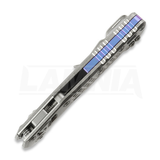 Coltello pieghevole Microtech MSI Ram-Lok, Frag Titanium, stonewashed 210-10FRMS3