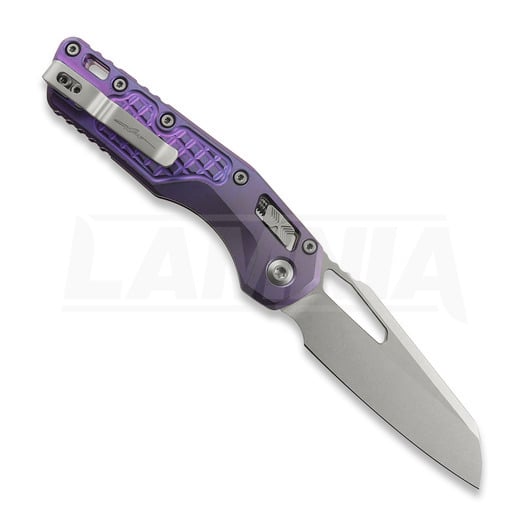 Microtech MSI Ram-Lok sulankstomas peilis, Purple Haze Ano Frag, Stonewash 210-10FRMS5