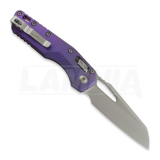 Microtech MSI Ram-Lok sulankstomas peilis, Purple Haze Ano Slab Side, Stonewash 210-10MS5