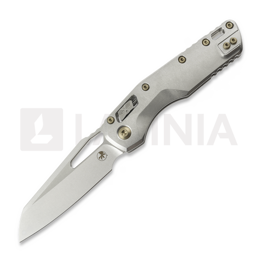 Skladací nôž Microtech MSI Ram-Lok Stonewashed, Slab Titanium, flamed accents 210-10MS4