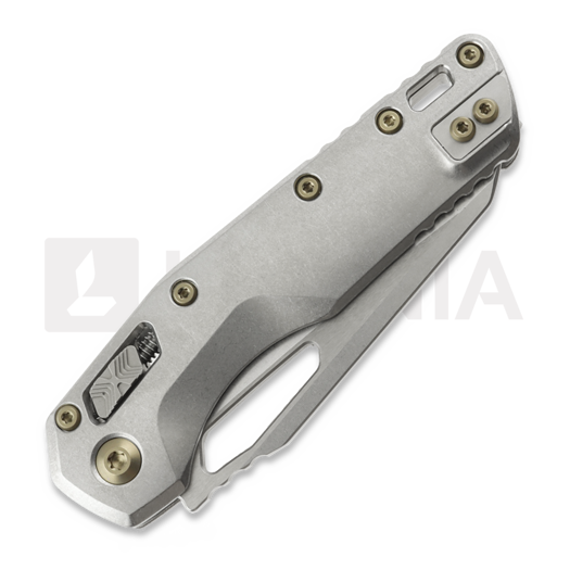 Microtech MSI Ram-Lok Stonewashed sulankstomas peilis, Slab Titanium, flamed accents 210-10MS4