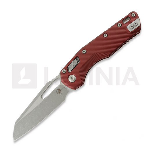Microtech MSI S/E 접이식 나이프, Merlot Fluted Aluminum, Apocalyptic 210-10APFLMR