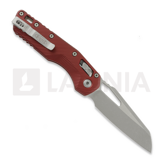 Microtech MSI S/E 折り畳みナイフ, Merlot Fluted Aluminum, Apocalyptic 210-10APFLMR