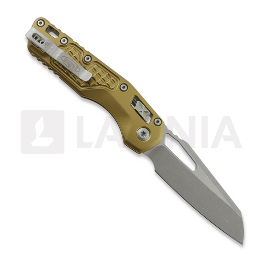 Microtech MSI S/E סכין מתקפלת, Tan Frag Aluminum, Apocalyptic 210-10APFRTA