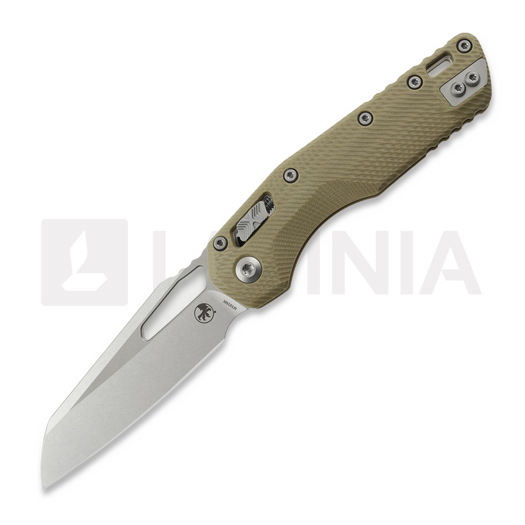 Microtech MSI Stonewashed 折叠刀, Standard, Fluted G-10 tan 210-10FLGTTA