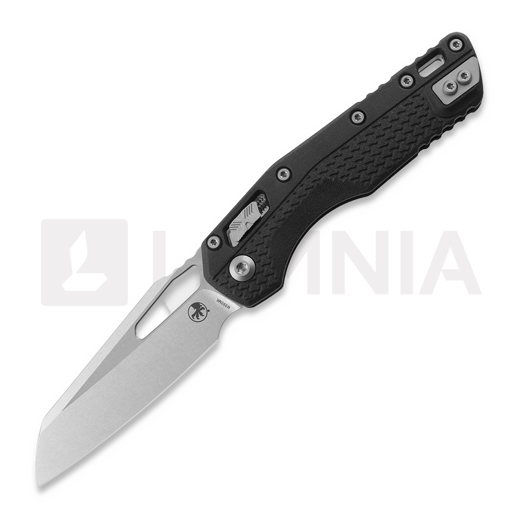 Microtech MSI Stonewashed sklopivi nož, Standard, Tri-Grip handle, black 210T-10PMBK