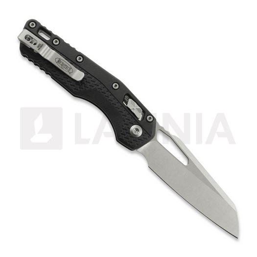 Coltello pieghevole Microtech MSI Stonewashed, Standard, Tri-Grip handle, black 210T-10PMBK
