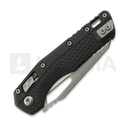 Zav&iacute;rac&iacute; nůž Microtech MSI Stonewashed, Standard, Tri-Grip handle, black 210T-10PMBK