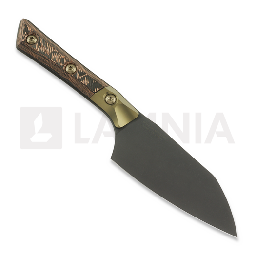 Chef&acute;s knife Microtech Santoku 4,2" Bolstered - DLC - Livewire Carbon Fiber Signature Series 3300B-1DLCLWCFS