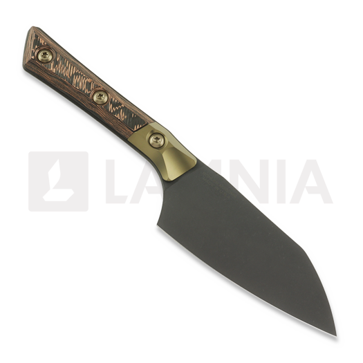 Chef´s knife Microtech Santoku 4,2" Bolstered - DLC - Livewire Carbon Fiber Signature Series 3300B-1DLCLWCFS