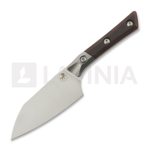 Microtech Santoku 4,2" Bolstered - Stonewash - Black Cherry G10 chef´s knife 3300B-10BC