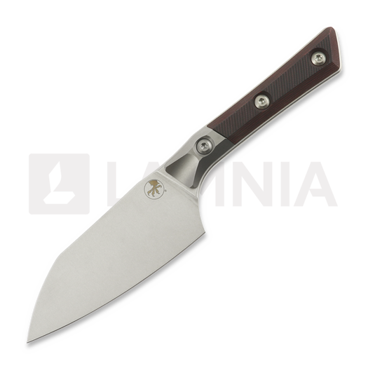 Chef´s knife Microtech Santoku 4,2" Bolstered - Stonewash - Black Cherry G10 3300B-10BC