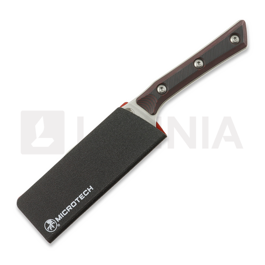 Kuchyňsk&yacute; nůž Microtech Santoku 4,2" - Stonewash - Black Cherry G10 3300-10BC