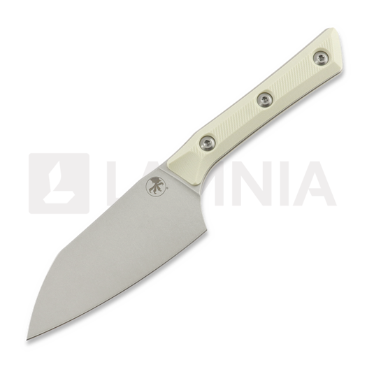 Kööginuga Microtech Santoku 4,2" - Stonewash - Ivory G10 3300-10IV