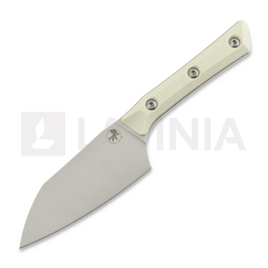 Кухонный нож Microtech Santoku 4,2" - Stonewash - Ivory G10 3300-10IV