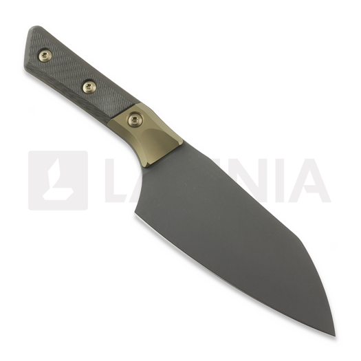 Kuchyňský nůž Microtech Santoku 6" Bolstered - DLC - Carbon Fiber 3200B-1DLCCFS
