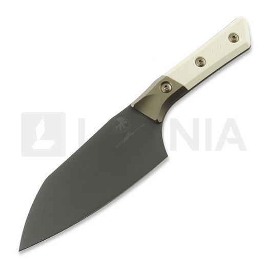 Kuchyňsk&yacute; nůž Microtech Santoku 6" Bolstered - DLC - Ivory G10 3200B-1DLCIVS