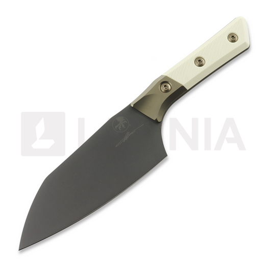 Кухонний ніж Microtech Santoku 6" Bolstered - DLC - Ivory G10 3200B-1DLCIVS
