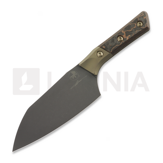 Microtech Santoku 6" Signature Series Livewire Carbon DLC konyhai kés 3200B-1DLCLWCFS