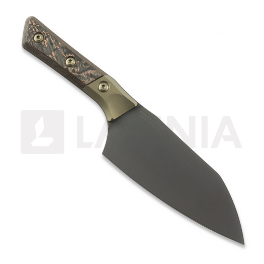 Microtech Santoku 6" Signature Series Livewire Carbon DLC virtuvinis peilis 3200B-1DLCLWCFS