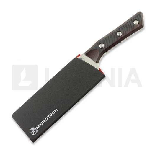 Kuchyňsk&yacute; nůž Microtech Santoku 6" - Stonewash - Black Cherry G10 3200-10BC