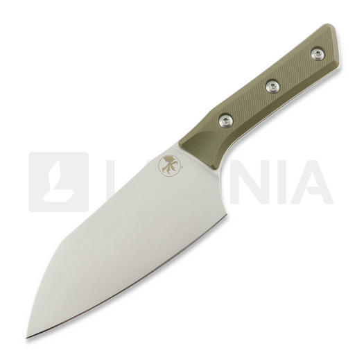 Кухонный нож Microtech Santoku 6" - Stonewash - OD Green G10 3200-10OD