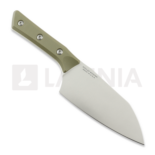 Kuchyňsk&yacute; nůž Microtech Santoku 6" - Stonewash - OD Green G10 3200-10OD