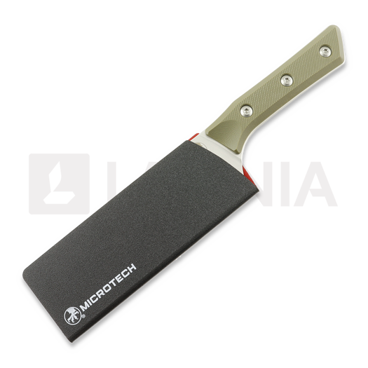 Kuchyňsk&yacute; nůž Microtech Santoku 6" - Stonewash - OD Green G10 3200-10OD