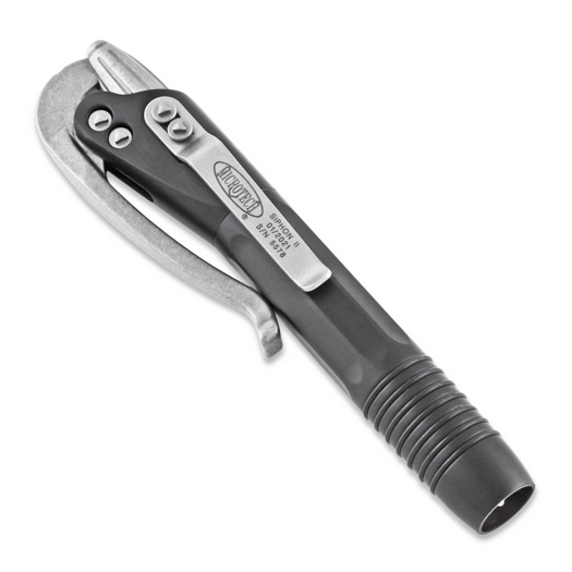 Microtech Siphon II Stainless Steel kynä, musta 401-SS-BKSW
