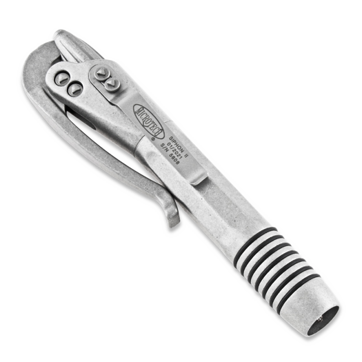 Microtech Siphon II Stainless Steel kynä, stonewash 401-SS-SW