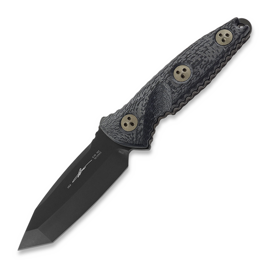 Нож Microtech Socom Alpha Mini T/E DLC CF Signature Series 114M-1DLCCFS