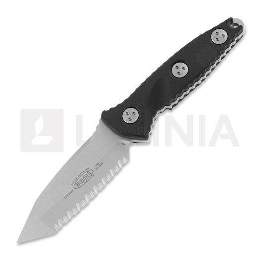 มีด Microtech Socom Alpha Mini T/E Stonewash Full Serrated 114M-12