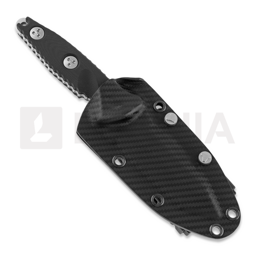 Microtech Socom Alpha Mini T/E Stonewash Full Serrated peilis 114M-12