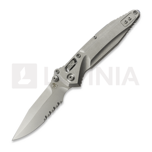 มีดพับ Microtech Socom Delta Ram-Lok Spear Point Stonewashed, ขอบฟันเลื่อย 159RL-11SMS3