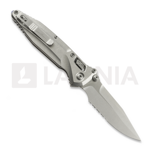 Microtech Socom Delta Ram-Lok Spear Point Stonewashed sulankstomas peilis, dantytas 159RL-11SMS3