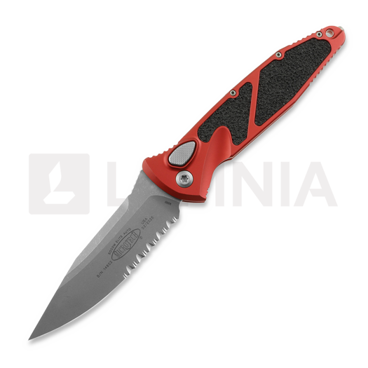 Microtech Socom Elite Auto S/E Apocalyptic Red folding knife, combo edge 160A-11APRD