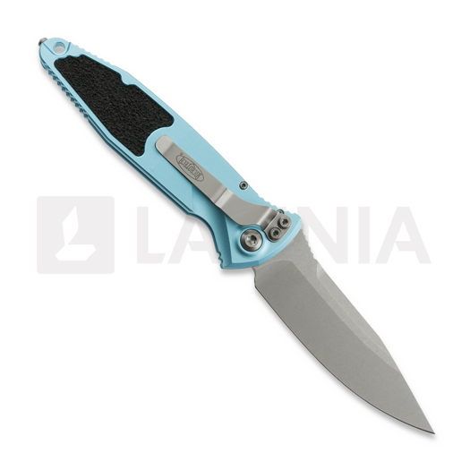 Microtech Socom Elite Auto S/E &ouml;sszecsukhat&oacute; k&eacute;s, Stonewash, Turquoise 160A-10TQ