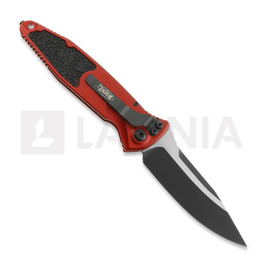 Saliekams nazis Microtech Socom Elite S/E Auto, Black Standard Red 160A-1RD