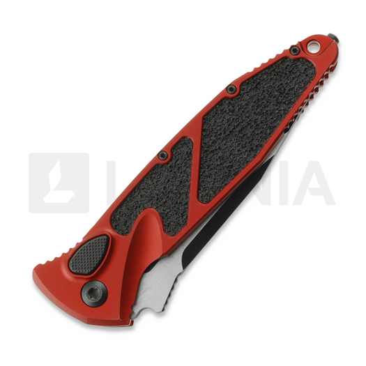 Saliekams nazis Microtech Socom Elite S/E Auto, Black Standard Red 160A-1RD